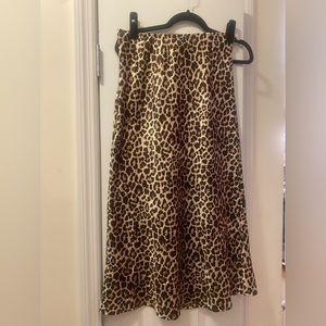 Carly Jean Los Angeles Silk Cheetah Maxi Skirt - NWOT